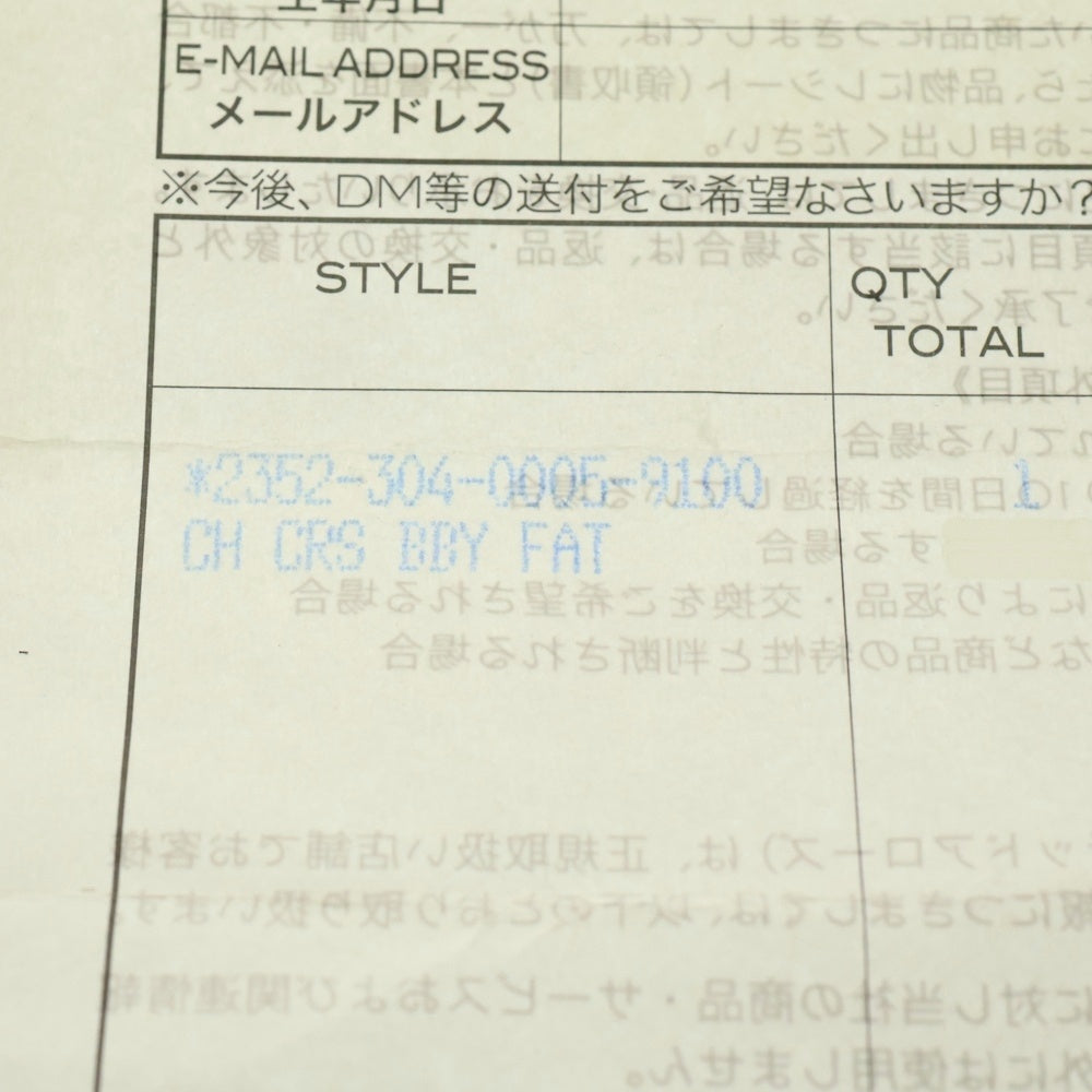 CHROME HEARTS(クロムハーツ) CRS BBYFAT ベイビーファットクロス ペンダントトップ シルバー BCA237