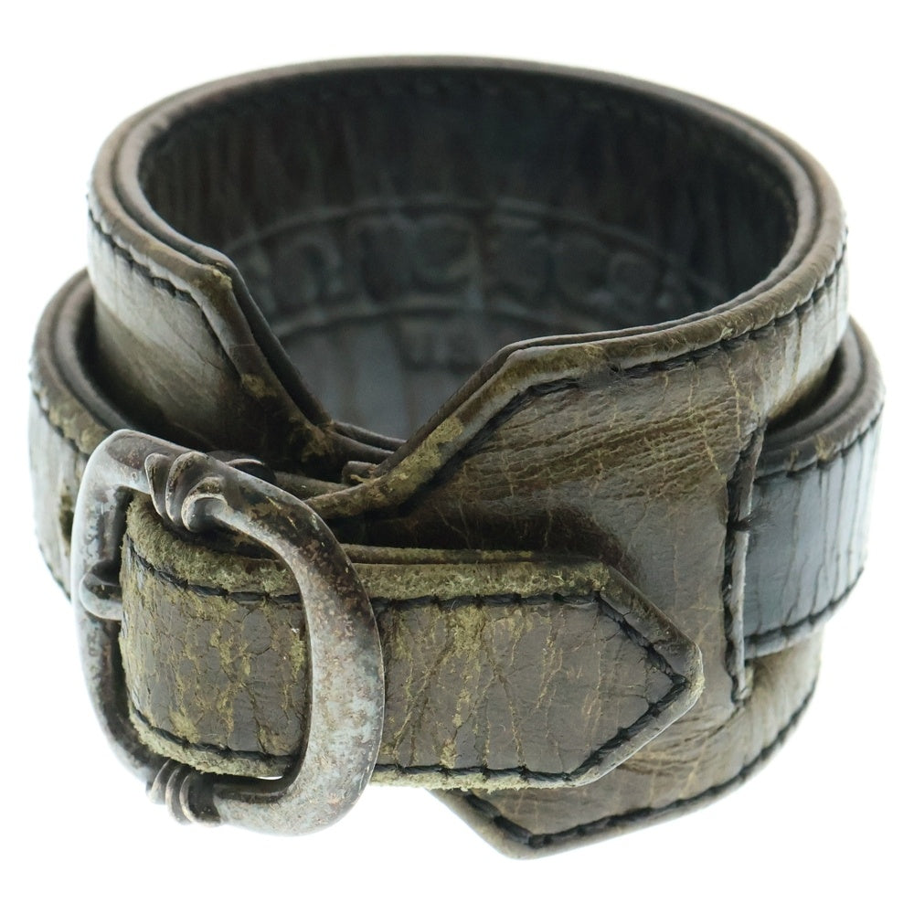 CHROME HEARTS(クロムハーツ) R&R ロックンロール レザーブレスレット