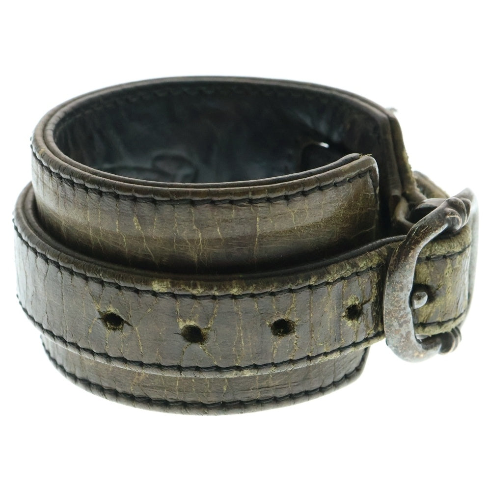 CHROME HEARTS(クロムハーツ) R&R ロックンロール レザーブレスレット