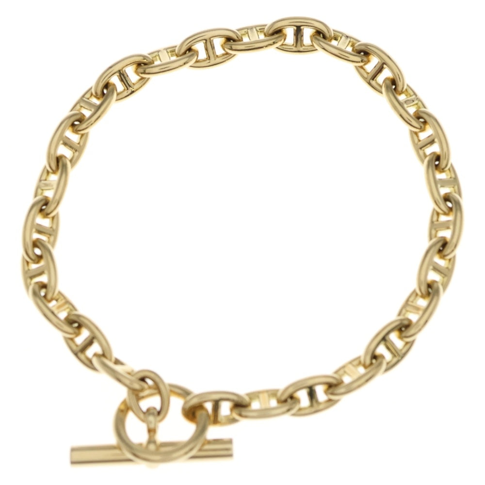 HERMES(エルメス) K18YG Chaine d'Ancre TPM シェーヌダンクルTPMブレスレット イエローゴールド