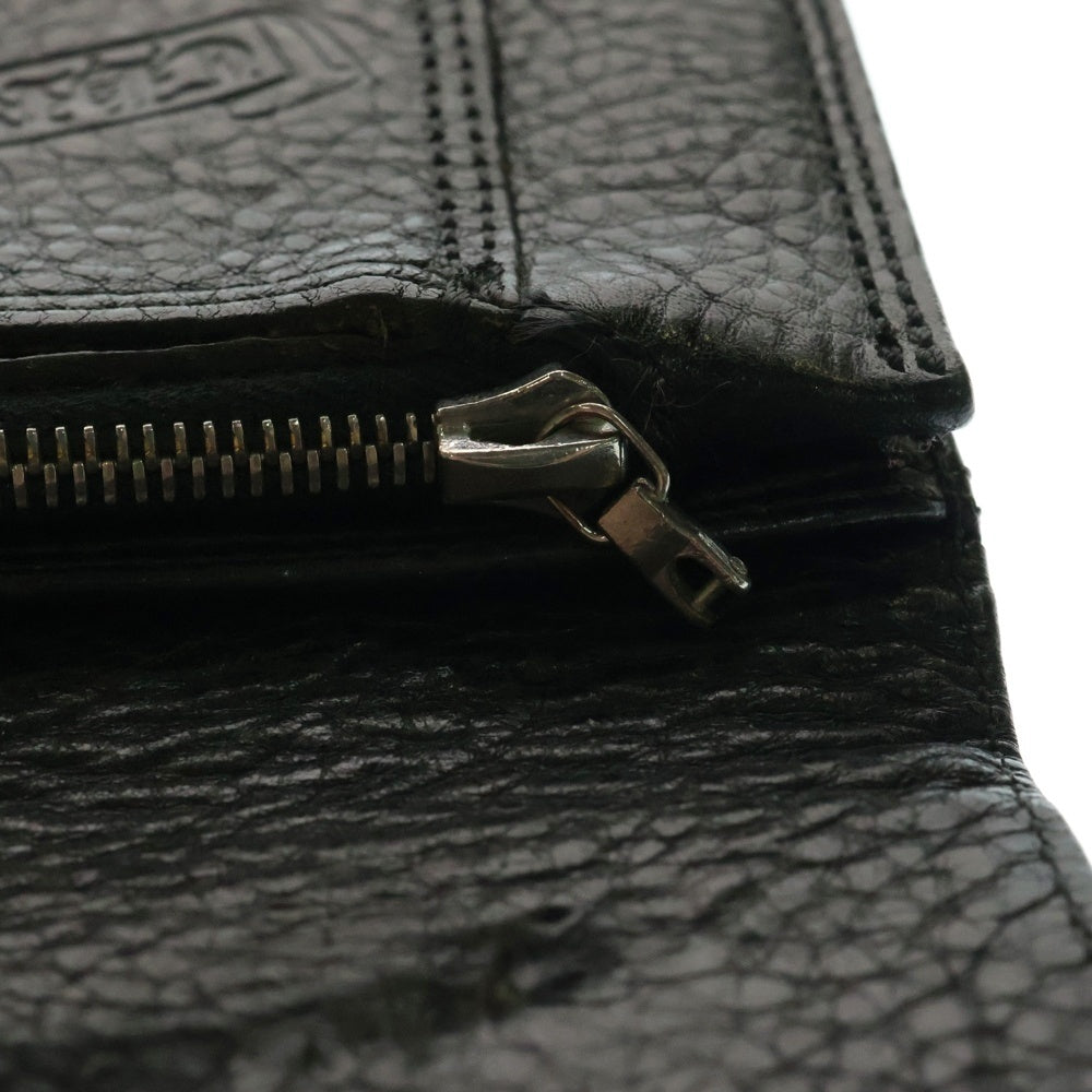 CHROME HEARTS(クロムハーツ) 1ZIP CROSS PATCH 1ジップ クロスパッチクロスボタンレザー財布