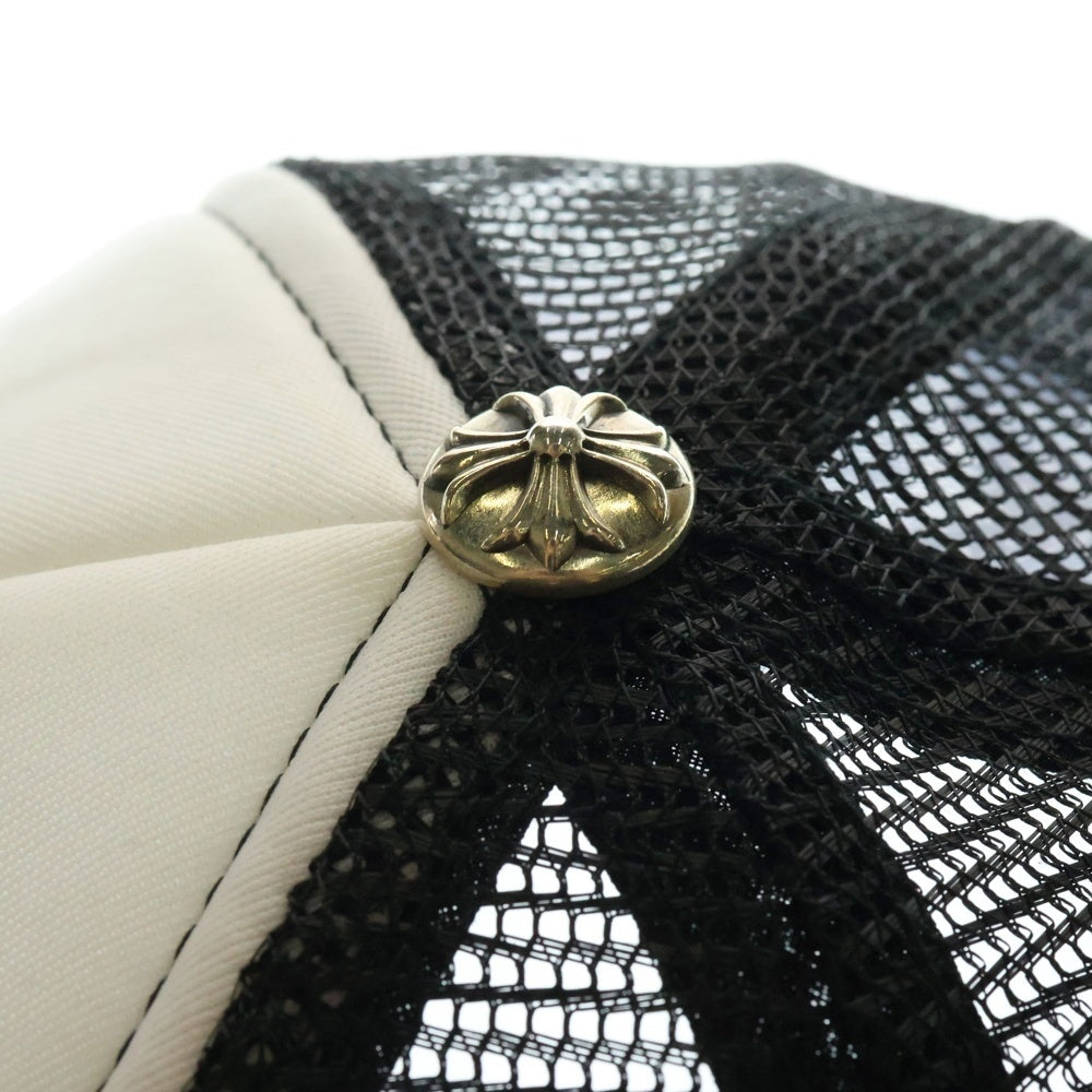 CHROME HEARTS(クロムハーツ) TRUCKER CAPト リコロール トリプルクロスパッチ トラッカーキャップ メッシュ レザーパッチ