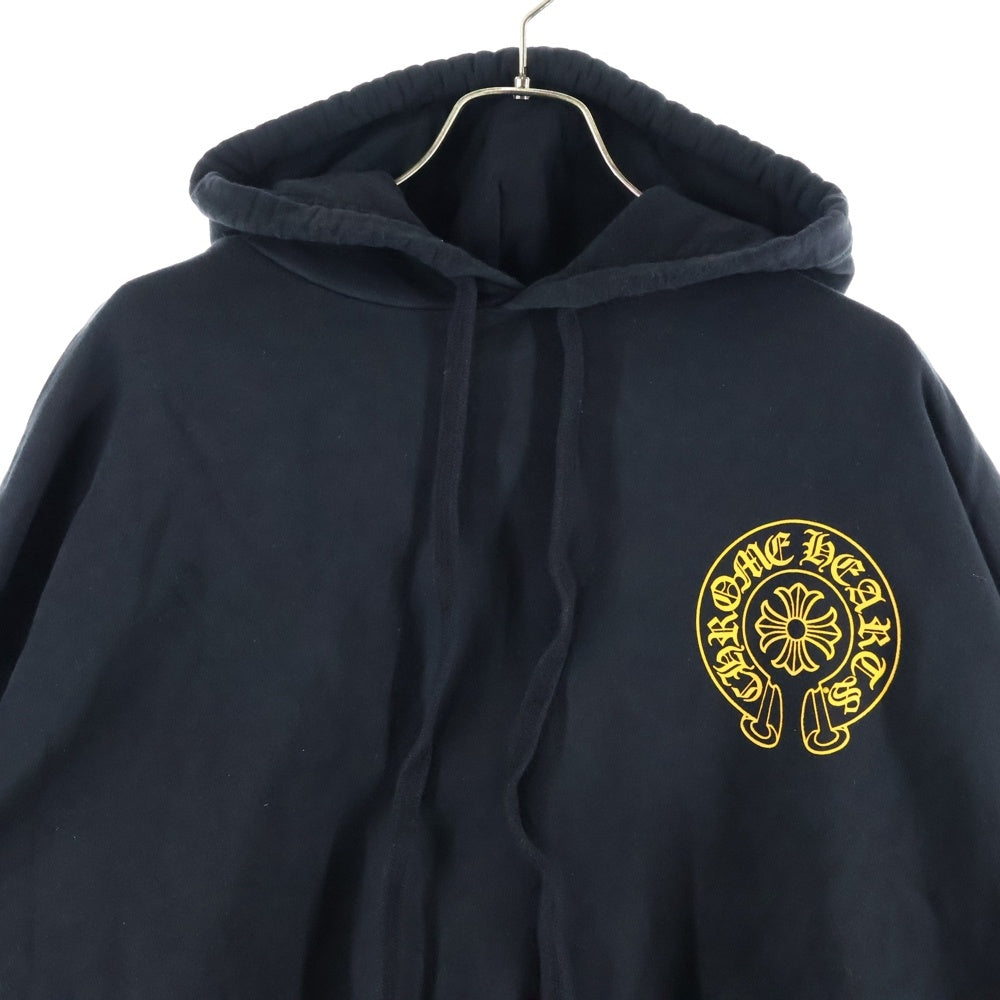 CHROME HEARTS(クロムハーツ) Horseshoe L/S HOODIE ホースシューバックプリントプルオーバーフーディー