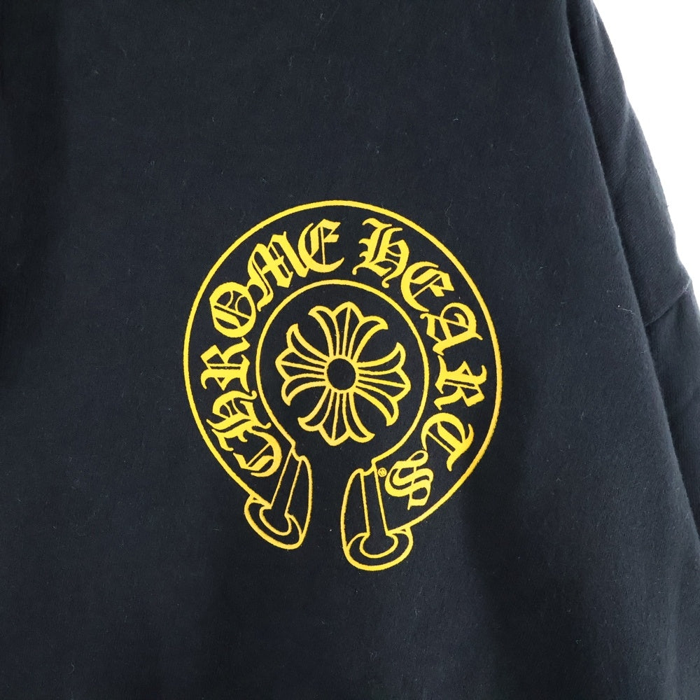 CHROME HEARTS(クロムハーツ) Horseshoe L/S HOODIE ホースシューバックプリントプルオーバーフーディー