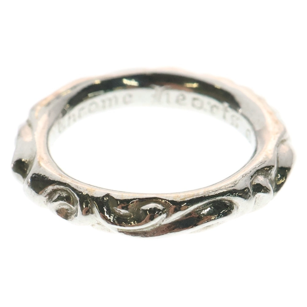 CHROME HEARTS(クロムハーツ) 18K SCRL BAND スクロールバンド リング ホワイトゴールド