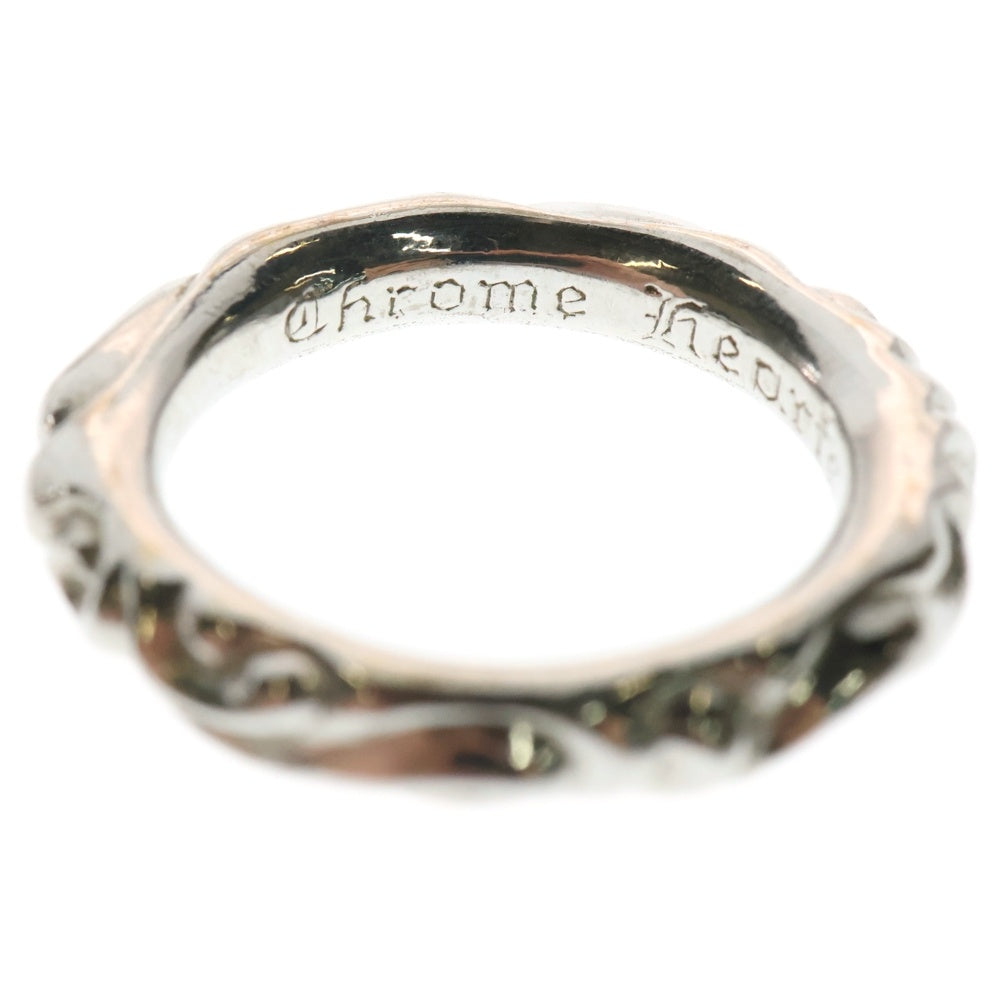 CHROME HEARTS(クロムハーツ) 18K SCRL BAND スクロールバンド リング ホワイトゴールド