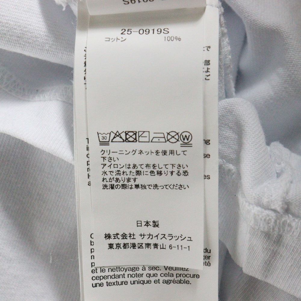 Sacai(サカイ) James Dean T-Shirt ジェームズディーン フォトプリント 半袖Tシャツ クルーネックカットソー ホワイト