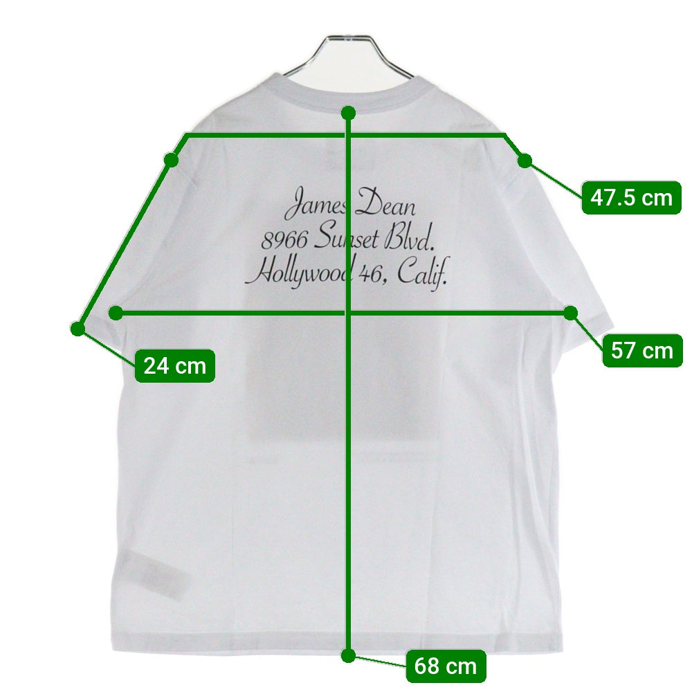 Sacai(サカイ) James Dean T-Shirt ジェームズディーン フォトプリント 半袖Tシャツ クルーネックカットソー ホワイト