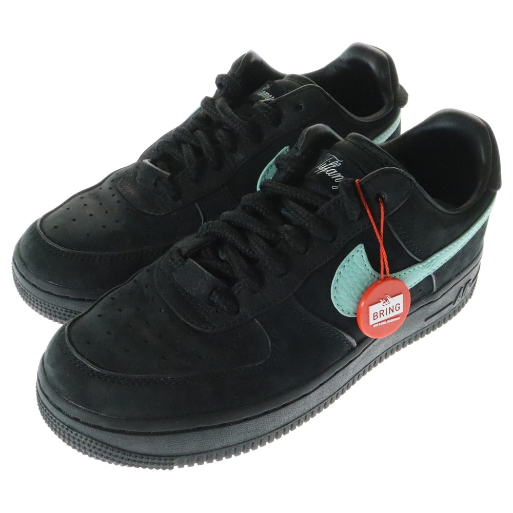 NIKE(ナイキ) × TIFFANY&CO AIR FORCE 1 LOW 1837 BLACK DZ1382-001 ティファニー エアフォース1 ローカットスニーカー シューズブラック US5/23.5cm