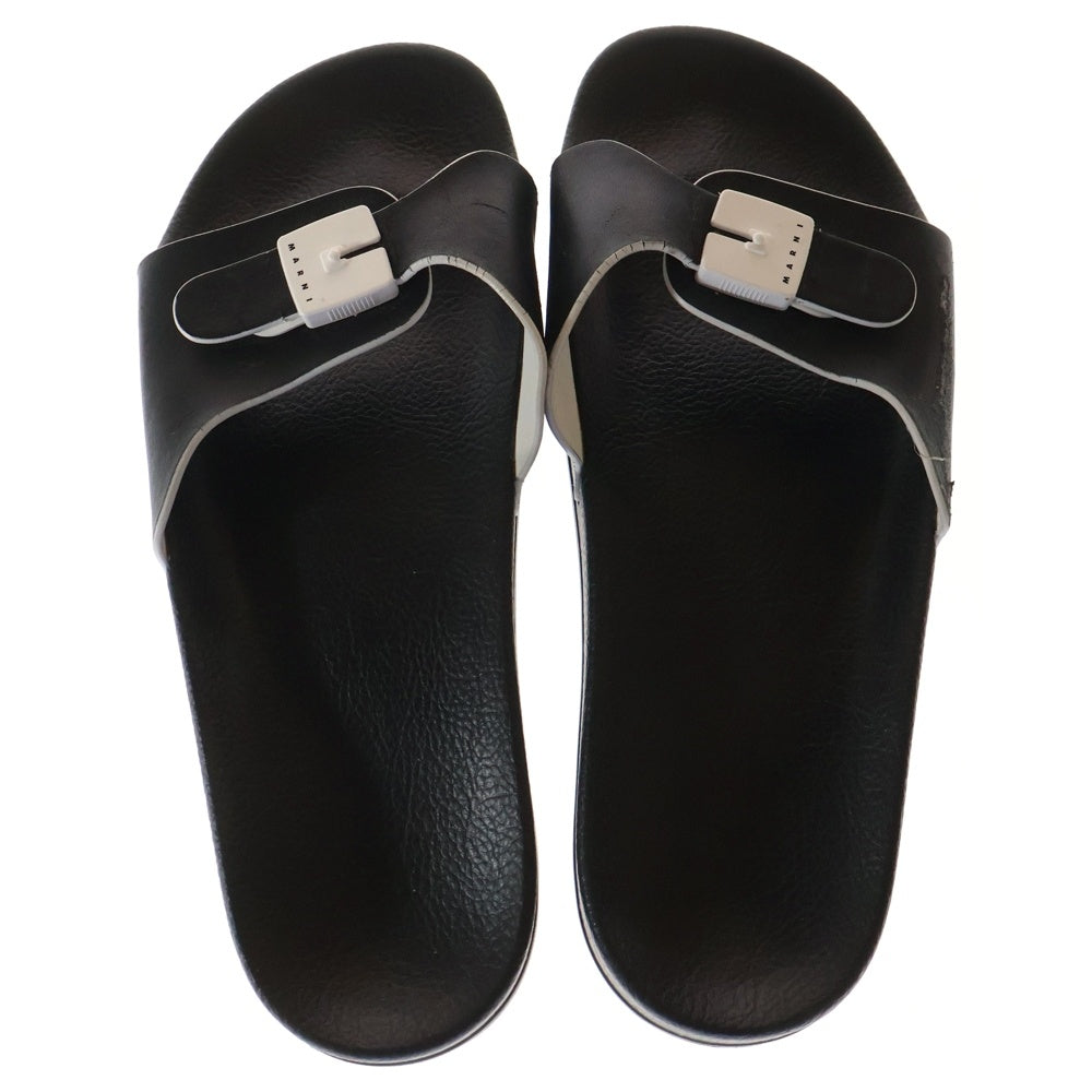 MARNI(マルニ) バックルストラップ レザーサンダル ブラック