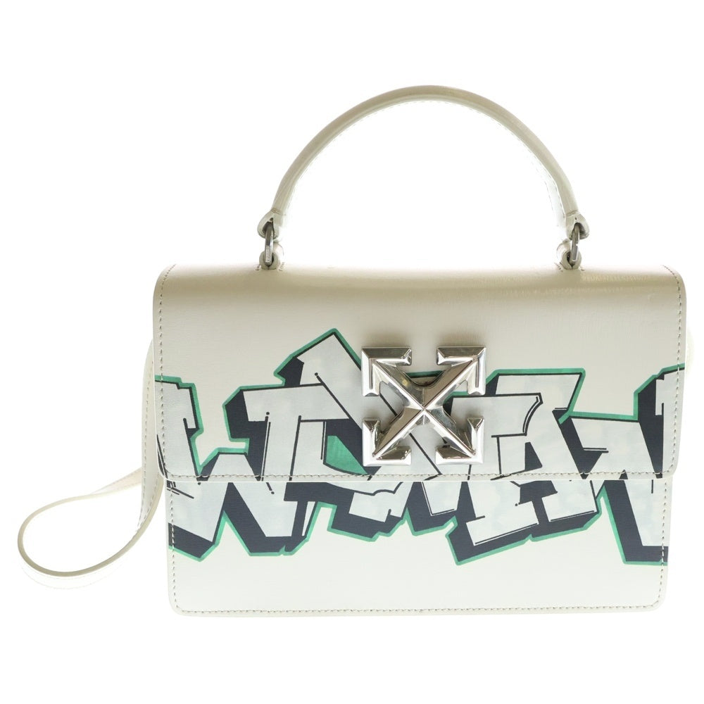 OFF-WHITE(オフホワイト) Graffiti 4.3 Jitney Top Handle Bag OWNA089E197191090201 グラフィティ アローロゴ トップハンドルバッグ 2WAY バッグ レディース