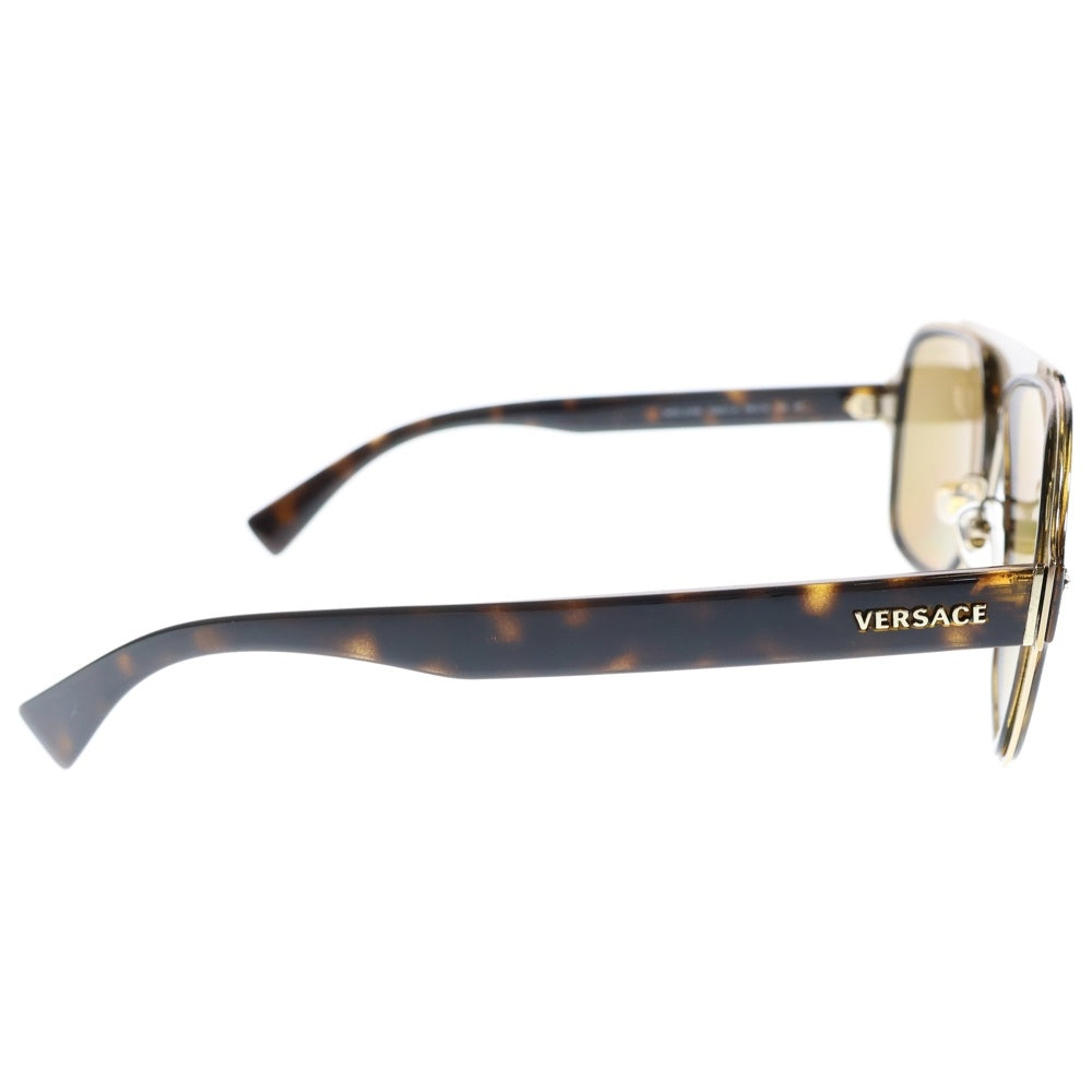 VERSACE(ヴェルサーチ) Medusa Charm Sunglasses 2199 1252/LA ティアドロップ サングラス ブラウン メデューサチャーム アイウェア