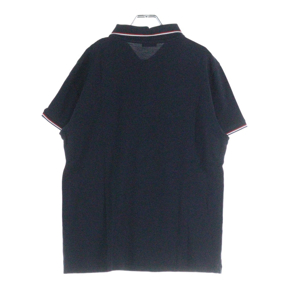 MONCLER(モンクレール) ロゴワッペン 半袖ポロシャツ ダークネイビー F10918A70300