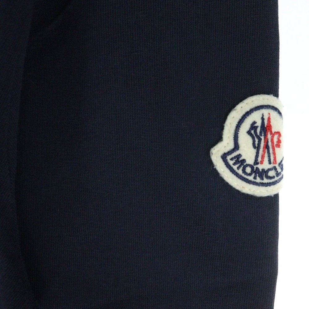 MONCLER(モンクレール) 23SS フロッキーカレッジロゴ 半袖クルーネックTシャツ ネイビー I20918C00022