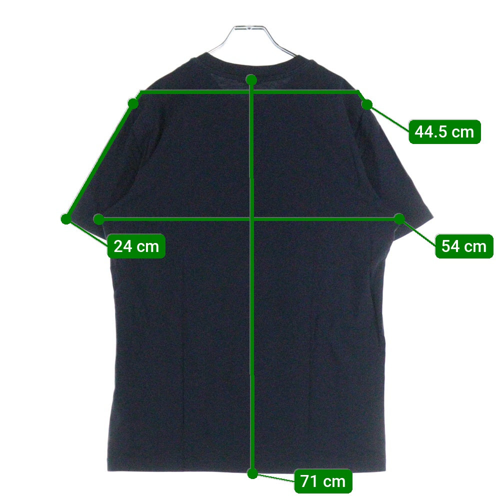 MONCLER(モンクレール) 23SS フロッキーカレッジロゴ 半袖クルーネックTシャツ ネイビー I20918C00022