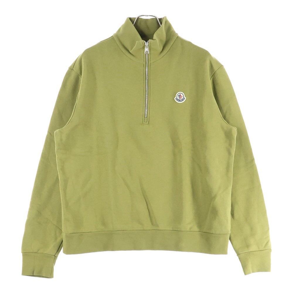MONCLER(モンクレール) Half Zip Sweat Shirts J10918G00022 ハーフジップ スウェットトレーナー カーキ
