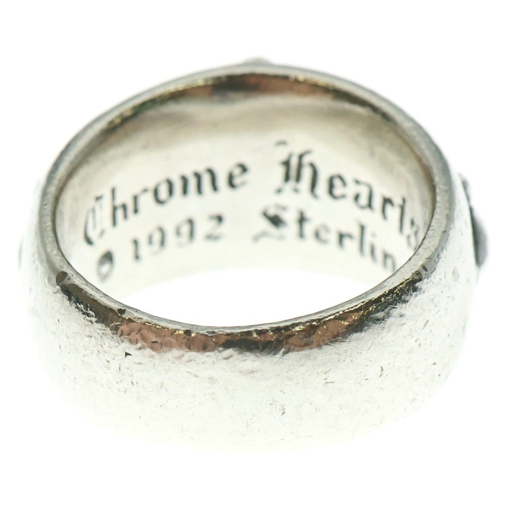 CHROME HEARTS(クロムハーツ) FLRL CRS 1DIA フローラルクロスリング 1ダイヤ シルバー