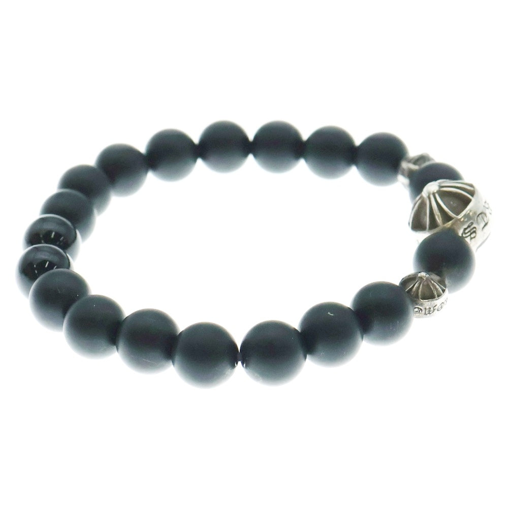 CHROME HEARTS(クロムハーツ) 8mm BEAD 8mmビーズブレス 8mmオニキスビーズブレスレット