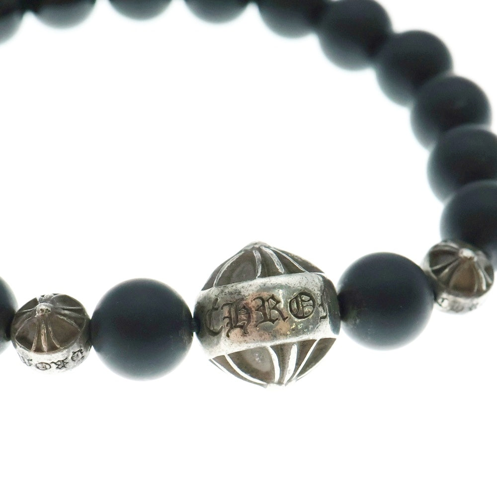 CHROME HEARTS(クロムハーツ) 8mm BEAD 8mmビーズブレス 8mmオニキスビーズブレスレット