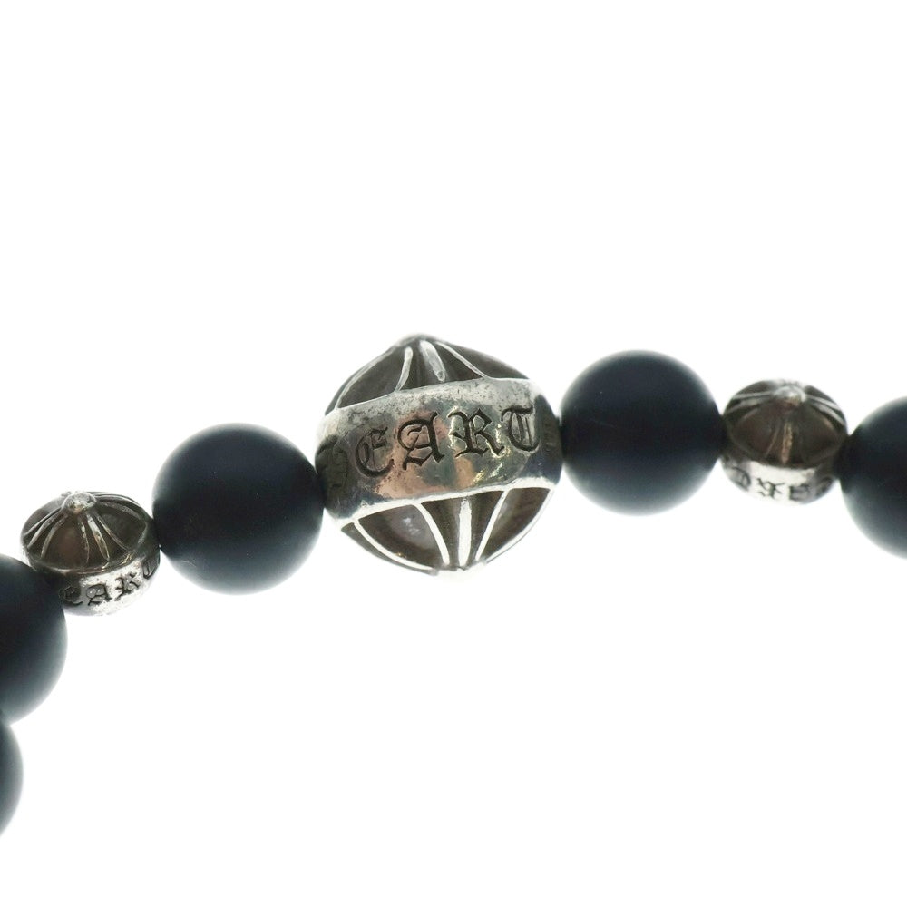 CHROME HEARTS(クロムハーツ) 8mm BEAD 8mmビーズブレス 8mmオニキスビーズブレスレット