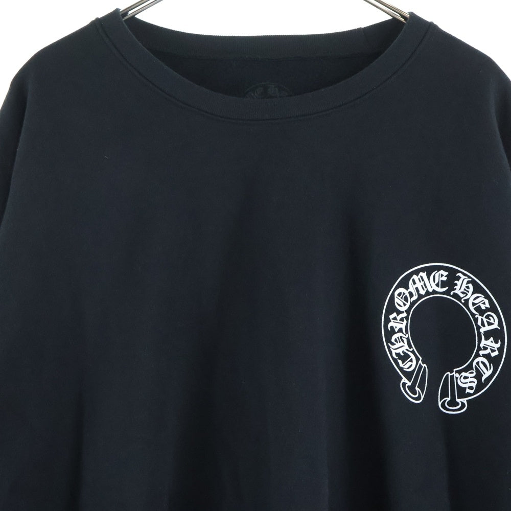 CHROME HEARTS(クロムハーツ) SWTSHRT PLVR バックホースシュー袖フローラルプリントスウェット