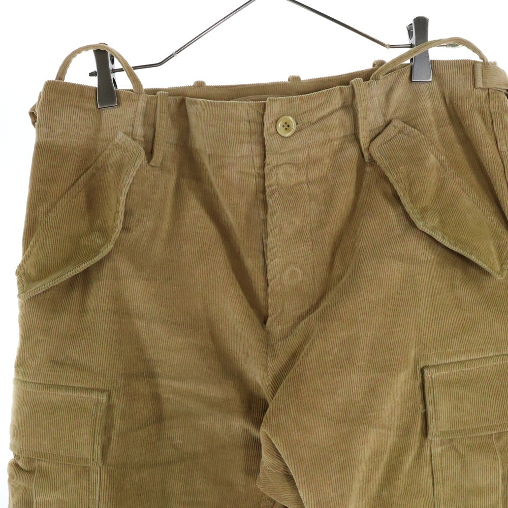 FAITH CONNEXION(フェイスコネクション) コーデュロイ カーゴパンツ ベージュ EMW21306