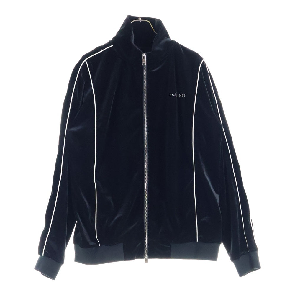 LAST NEST(ラスト ネスト) VELOUR TRACK JKT ロゴベロアジップトラックジャケット ブラック