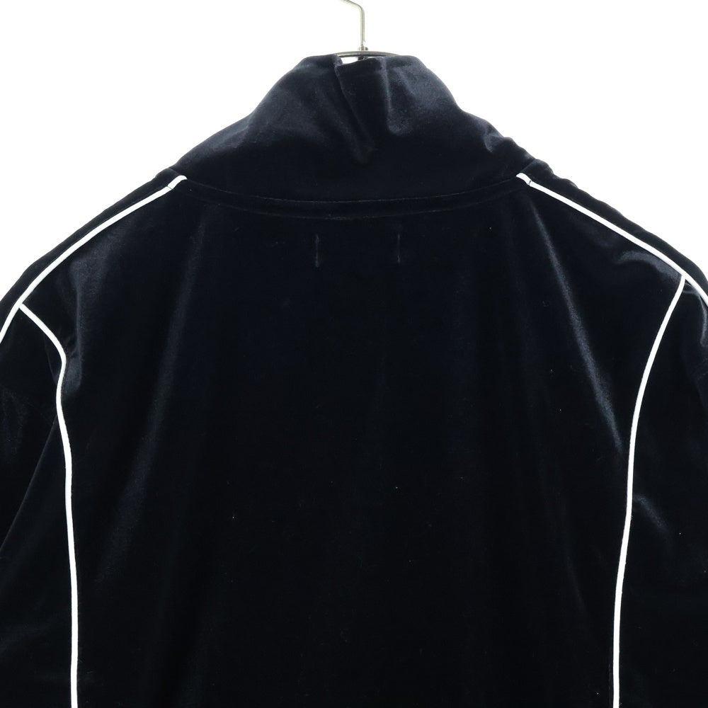 LAST NEST(ラスト ネスト) VELOUR TRACK JKT ロゴベロアジップトラックジャケット ブラック