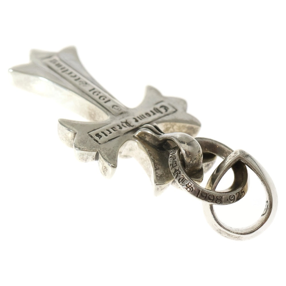 CHROME HEARTS(クロムハーツ) CH CRS SML W/BALE Wベイル スモールCHクロス ペンダントトップ シルバー BCA218
