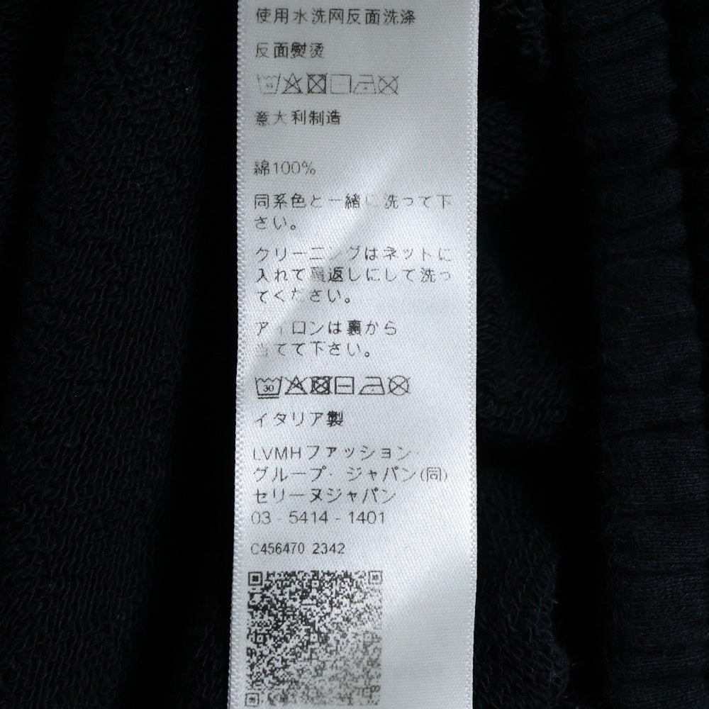 CELINE(セリーヌ) 24SS 2Z689670Q セーズクラックドエフェクト プリント入りルーズロング スウェットパンツ ブラック