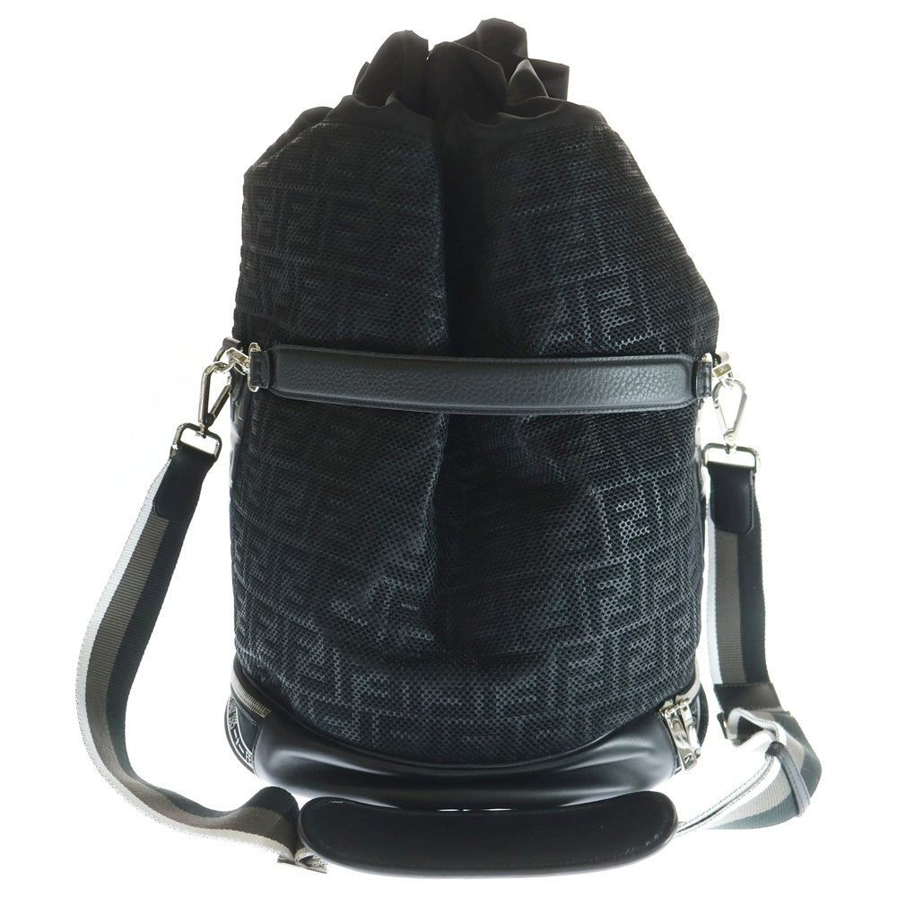 FENDI(フェンディ) MON TRESOR L ズッカ柄 モントレゾール バックパック ブラック 7VA451