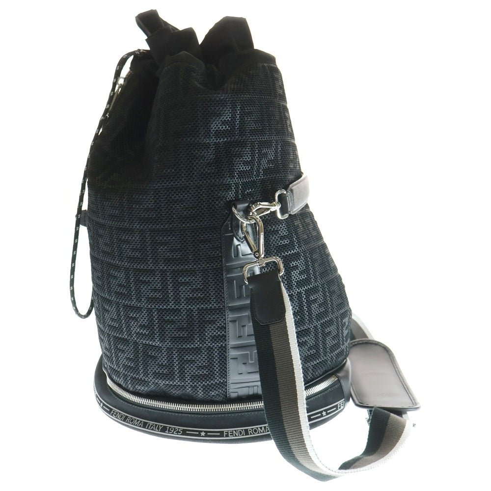 FENDI(フェンディ) MON TRESOR L ズッカ柄 モントレゾール バックパック ブラック 7VA451