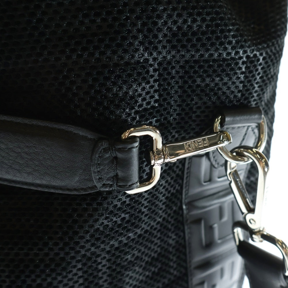 FENDI(フェンディ) MON TRESOR L ズッカ柄 モントレゾール バックパック ブラック 7VA451