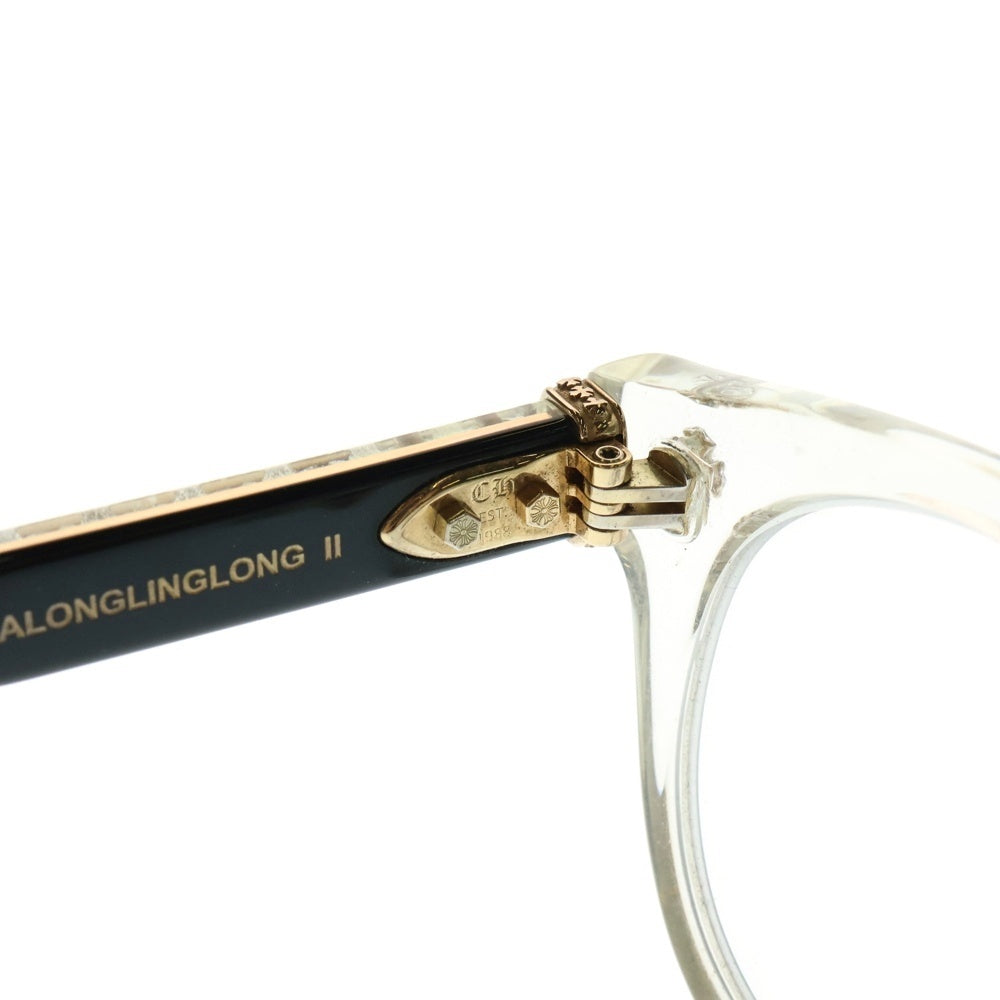 CHROME HEARTS(クロムハーツ) DINGALONGLINGLONG II CHプラスフレーム ボストンサングラス メガネ 眼鏡 アイウェア クリア