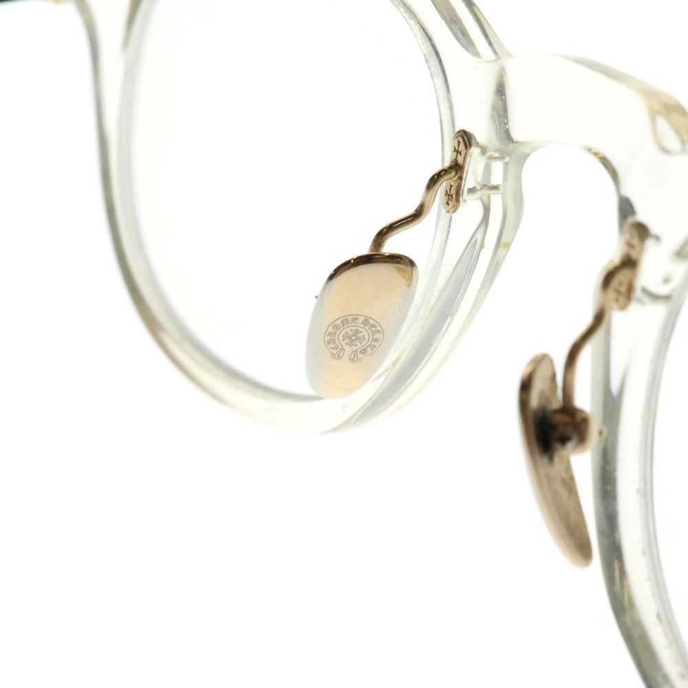 CHROME HEARTS(クロムハーツ) DINGALONGLINGLONG II CHプラスフレーム ボストンサングラス メガネ 眼鏡 アイウェア クリア