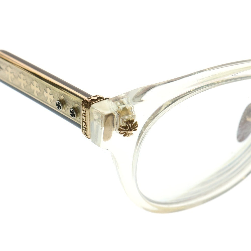 CHROME HEARTS(クロムハーツ) DINGALONGLINGLONG II CHプラスフレーム ボストンサングラス メガネ 眼鏡 アイウェア クリア