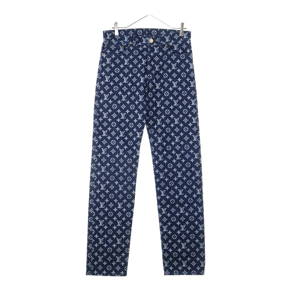 LOUIS VUITTON(ルイヴィトン) 18AW Monogram Regular Jeans RM182M GUO HFD11W モノグラム レギュラージーンズ デニムパンツ インディゴ
