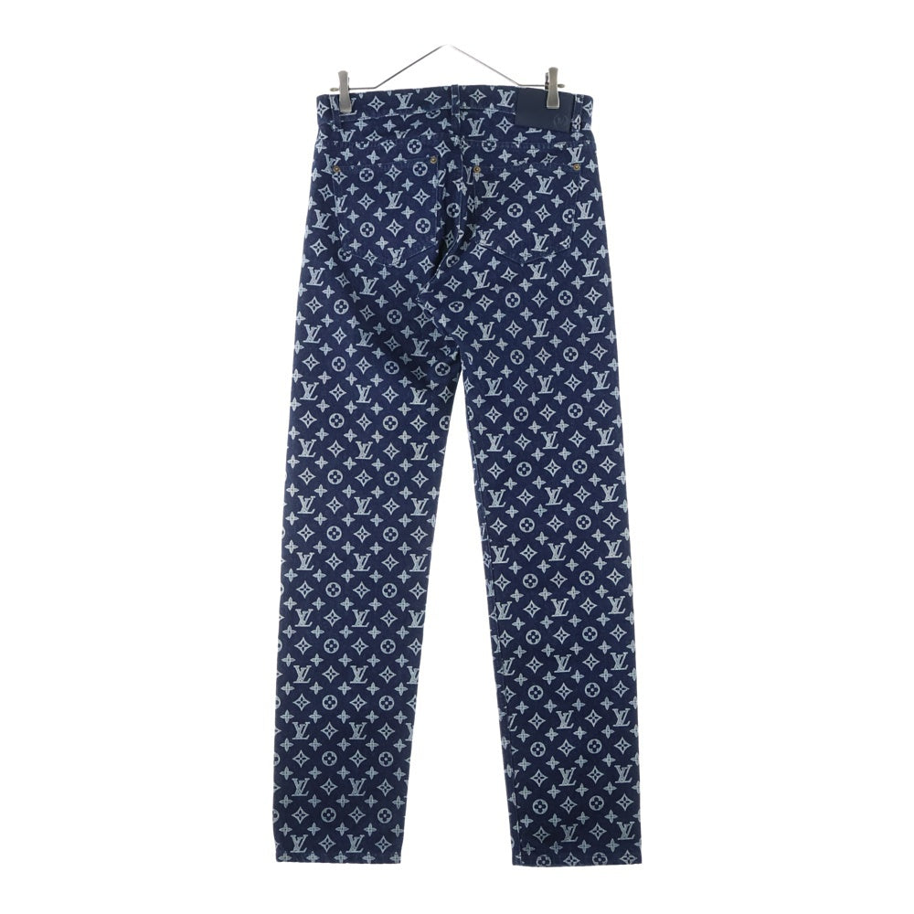 LOUIS VUITTON(ルイヴィトン) 18AW Monogram Regular Jeans RM182M GUO HFD11W モノグラム レギュラージーンズ デニムパンツ インディゴ