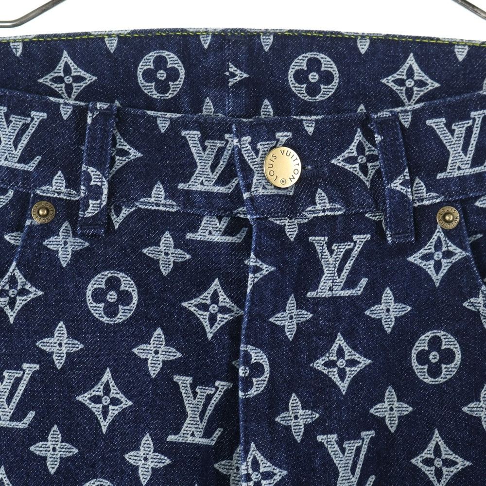 LOUIS VUITTON(ルイヴィトン) 18AW Monogram Regular Jeans RM182M GUO HFD11W モノグラム レギュラージーンズ デニムパンツ インディゴ