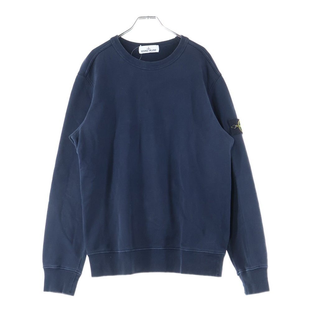 STONE ISLAND(ストーンアイランド) Garment Dyed Sweatshirts 671562720 ガーメントダイ クルーネックスウェットトレーナー ネイビー