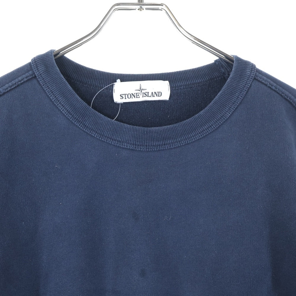 STONE ISLAND(ストーンアイランド) Garment Dyed Sweatshirts 671562720 ガーメントダイ クルーネックスウェットトレーナー ネイビー