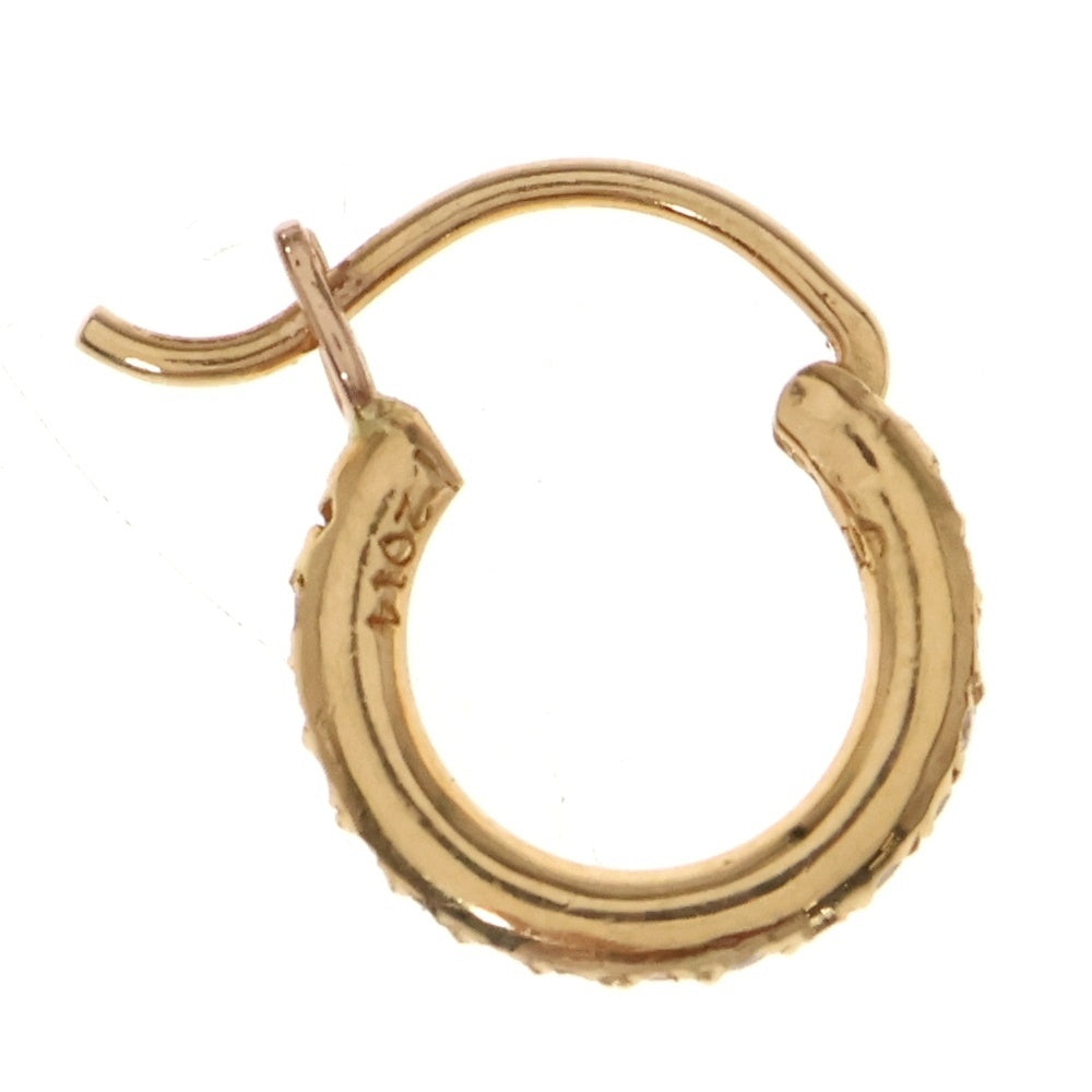 CHROME HEARTS(クロムハーツ) 22K HOOP TFL TINY P/D タイニーフープ PAVEダイヤ ピアス ゴールド