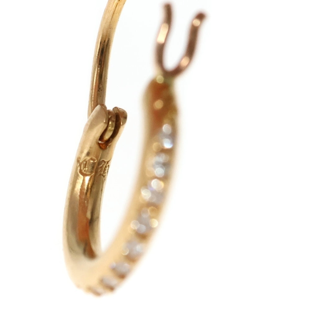 CHROME HEARTS(クロムハーツ) 22K HOOP TFL TINY P/D タイニーフープ PAVEダイヤ ピアス ゴールド