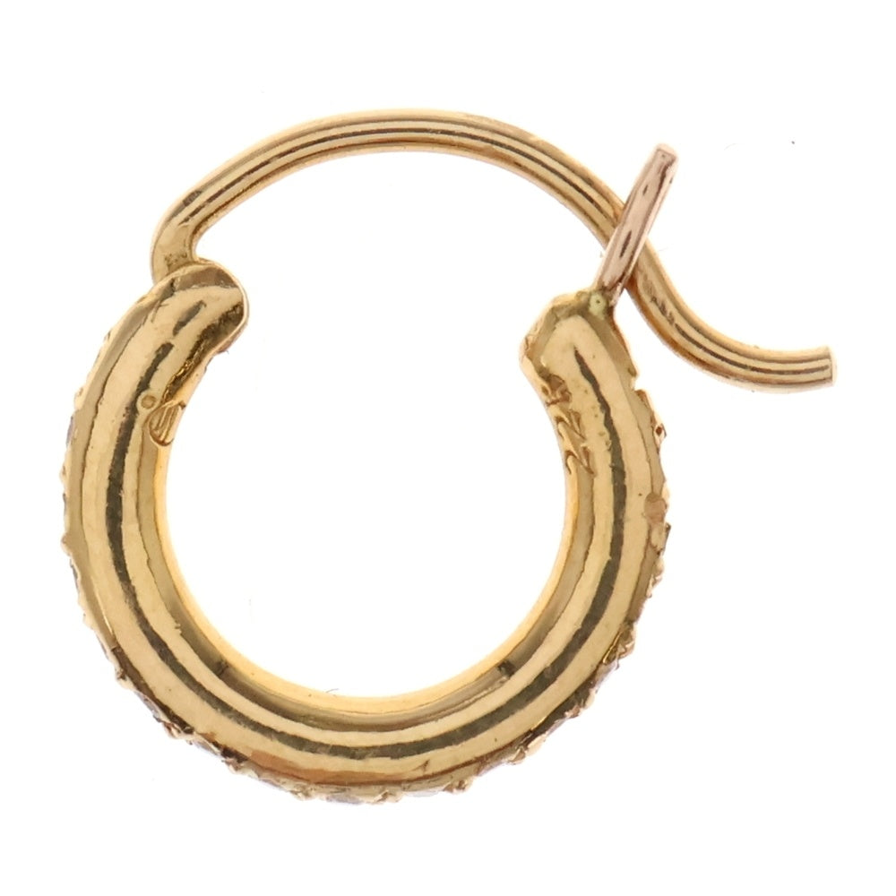 CHROME HEARTS(クロムハーツ) 22K HOOP TFL TINY P/D タイニーフープ PAVEダイヤ ピアス ゴールド