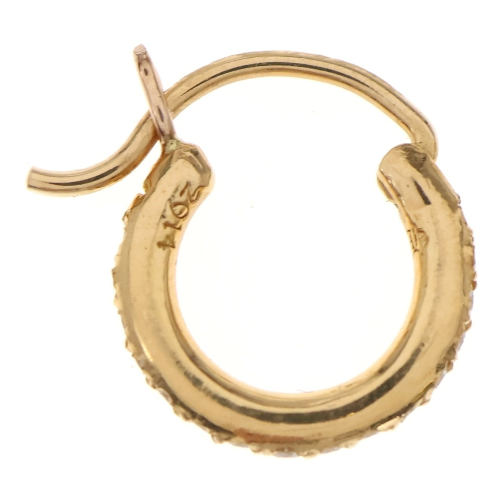 CHROME HEARTS(クロムハーツ) 22K HOOP TFL TINY P/D タイニーフープ PAVEダイヤ ピアス ゴールド
