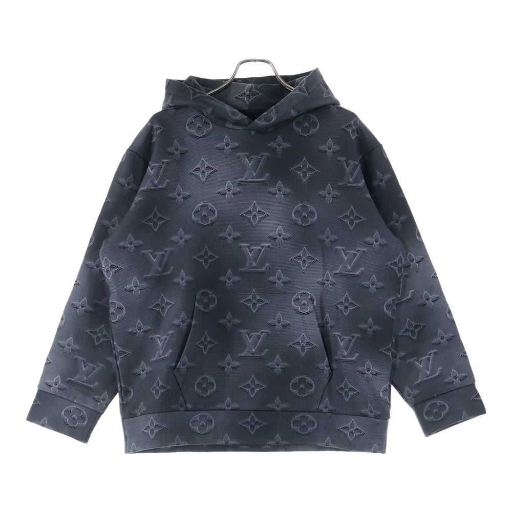 LOUIS VUITTON(ルイヴィトン) 21SS 3Dモノグラム プルオーバーフーディ パーカー ブラック RM211M IHN HKY24W