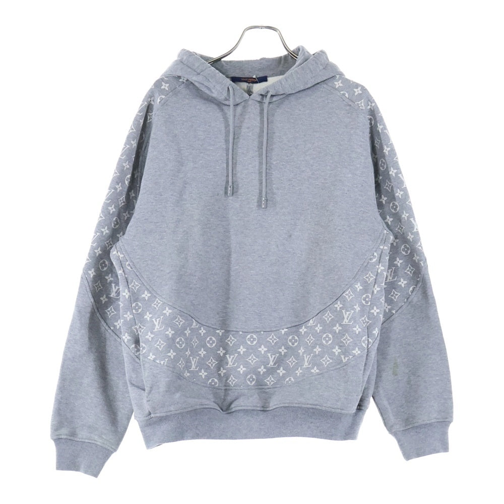 LOUIS VUITTON(ルイヴィトン) 22AW モノグラム サークルカット スウェットパーカー フーディ グレー RM222Q UYR HNY40W