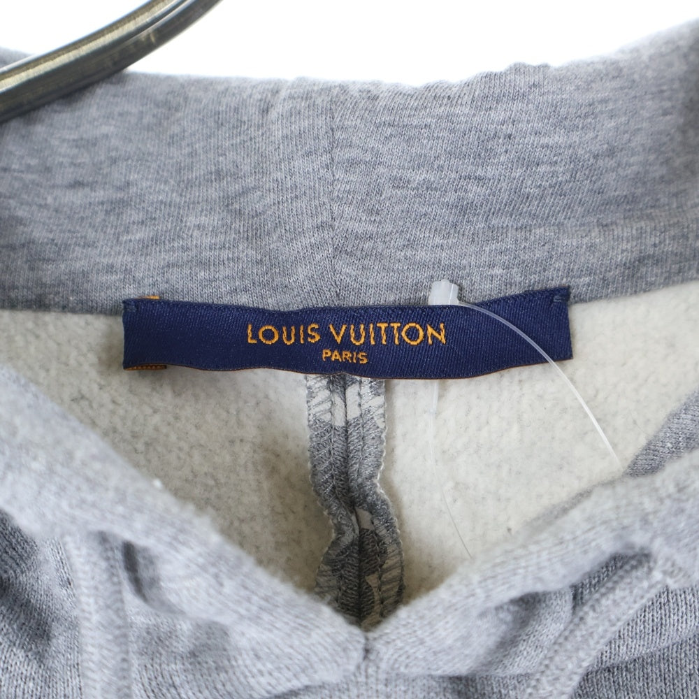 LOUIS VUITTON(ルイヴィトン) 22AW モノグラム サークルカット スウェットパーカー フーディ グレー RM222Q UYR HNY40W