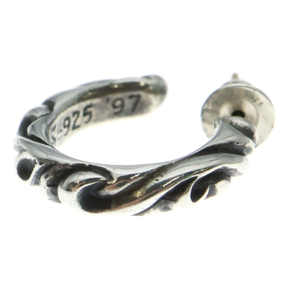 CHROME HEARTS(クロムハーツ) HOOP SCROOL スクロール フープピアス シルバー BCA102
