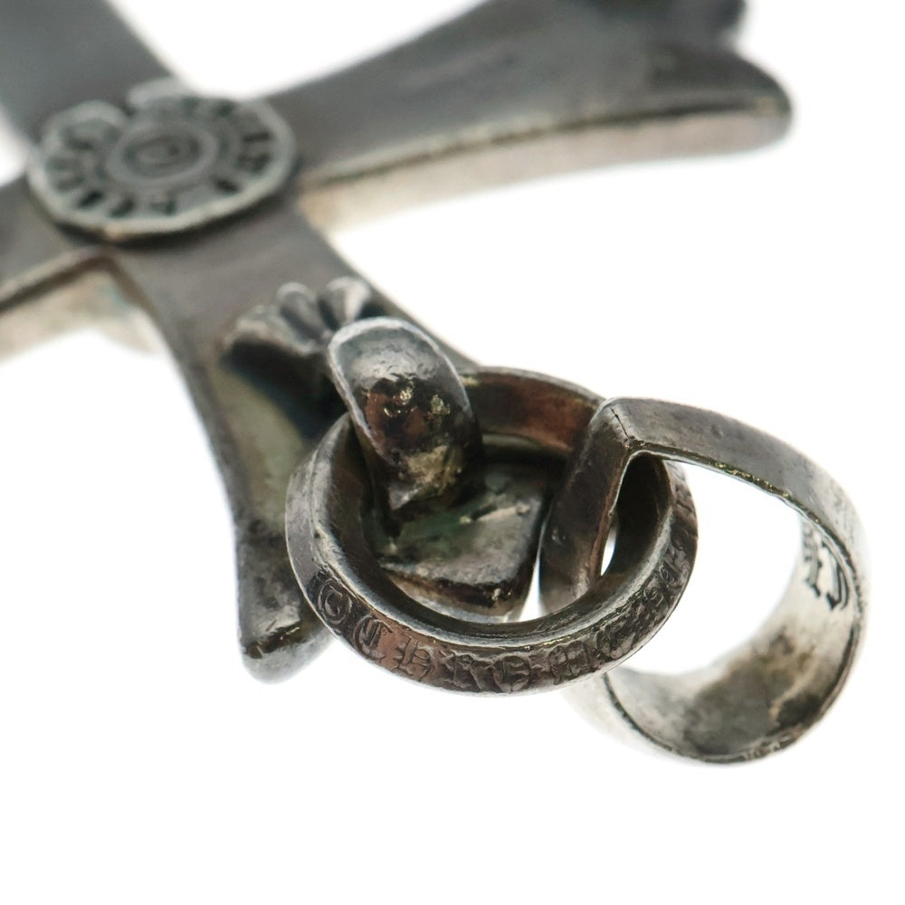 CHROME HEARTS(クロムハーツ) LG W BALE ラージCHクロス Wベイル ネックレストップ シルバー BCA393